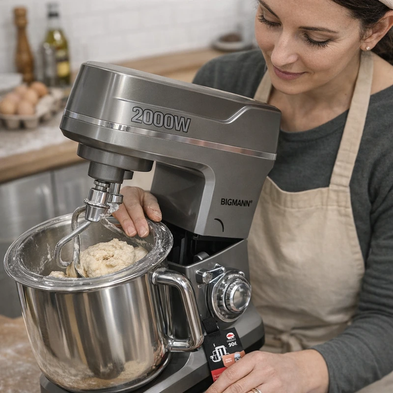 Robot Pétrin BIGMANN 8L 2000W  MK-5102