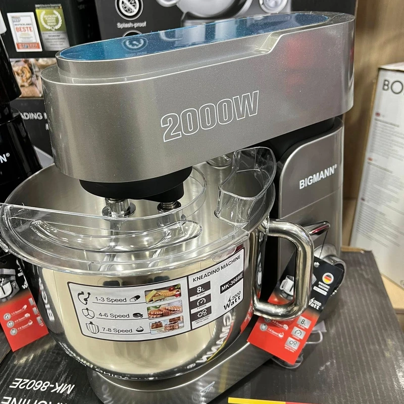 Robot Pétrin BIGMANN 8L 2000W  MK-3068E